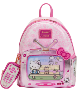Sanrio Exclusive Hello Kitty Vintage TV Lenticular Mini Backpack with Coin Bag