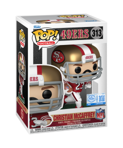 Alternative view of Pop! Christian McCaffrey (Red & White Uniform)