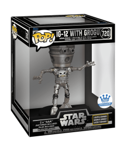 Alternative view of Pop! Deluxe Lights and Sounds IG-12 with Grogu