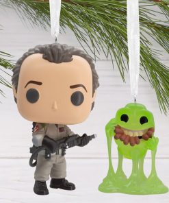 Alternative view of Dr. Peter Venkman & Slimer Ornament