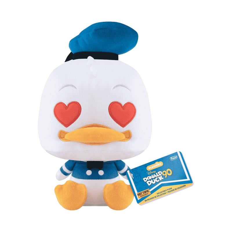 Donald Duck with Heart Eyes Plush