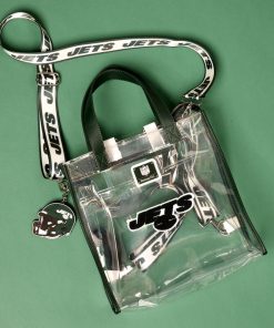 Alternative view of NFL New York Jets Clear Convertible Backpack & Tote Crossbody Stadium Bag