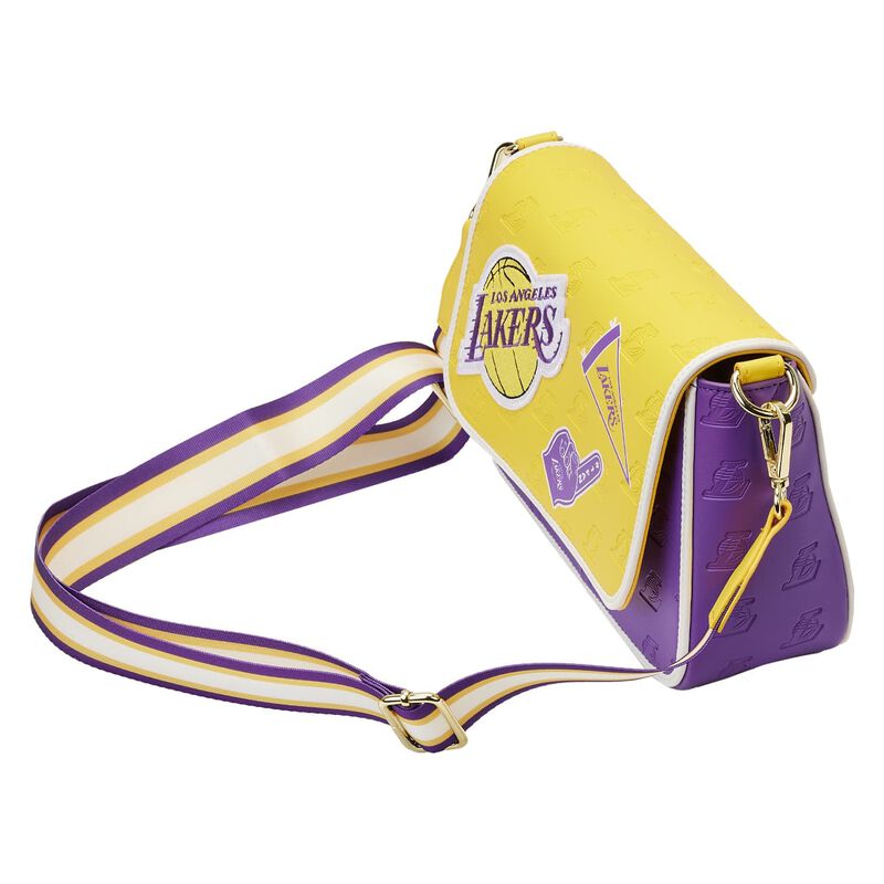 NBA Los Angeles Lakers Patch Icons Crossbody Bag - Image 5