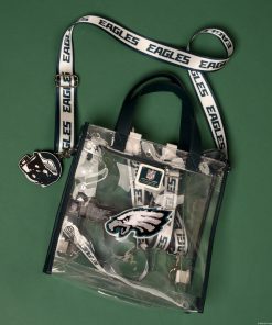 Alternative view of NFL Philadelphia Eagles Clear Convertible Backpack & Tote Crossbody Stadium Bag