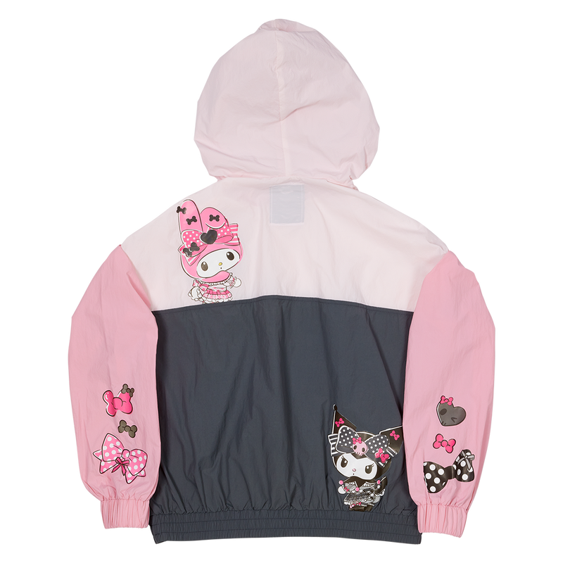 Sanrio My Melody & Kuromi Half-Zip Unisex Windbreaker Jacket - Image 6