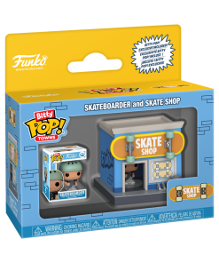 Alternative view of Bitty Pop! Towns Skateboarder & Skate Shop
