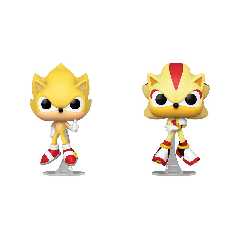Pop! Super Sonic & Super Shadow 2-Pack (Flocked)