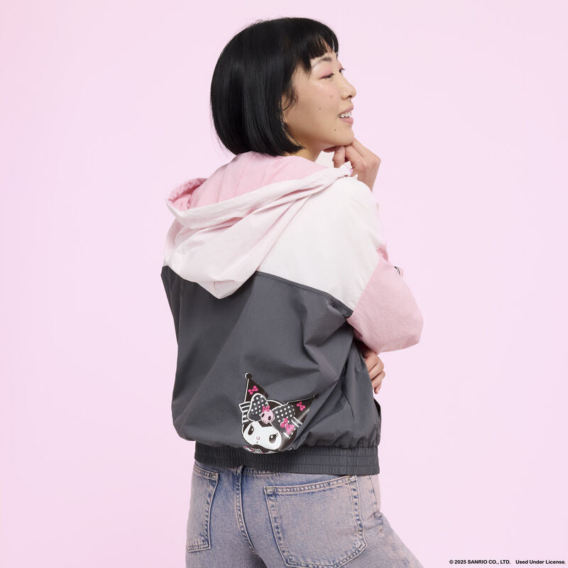 Sanrio My Melody & Kuromi Half-Zip Unisex Windbreaker Jacket - Image 5
