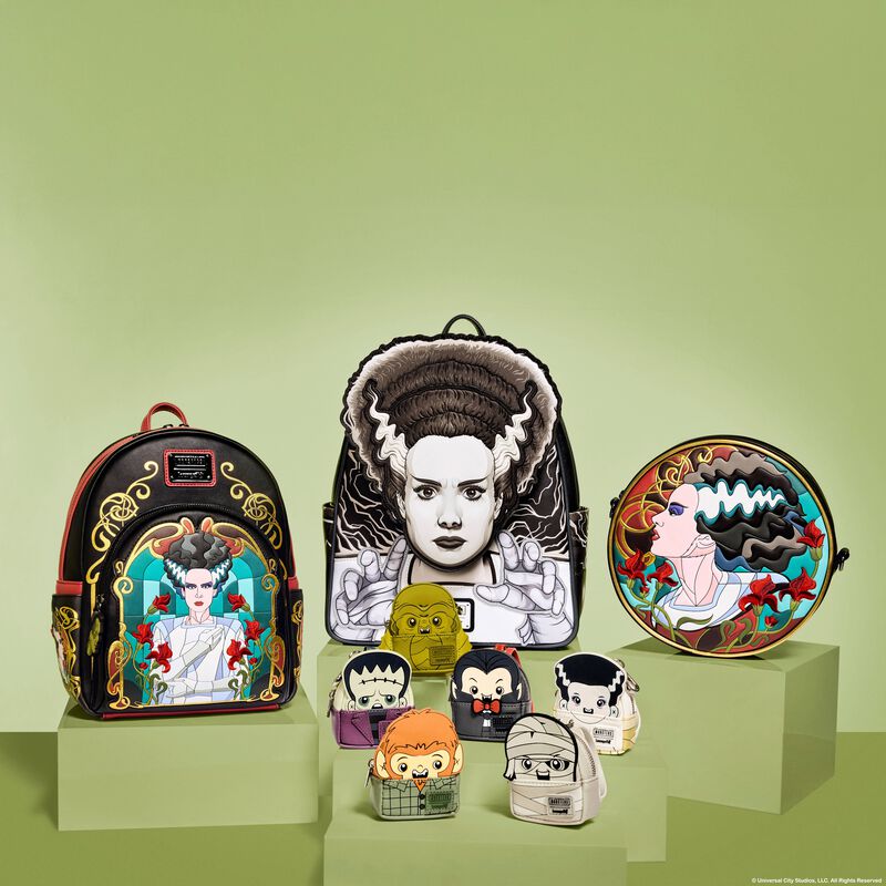 Universal Monsters The Bride Of Frankenstein Stained Glass Mini Backpack - Image 3
