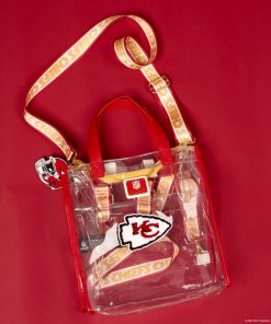 Alternative view of NFL Kansas City Chiefs Clear Convertible Backpack & Tote Crossbody Stadium Bag