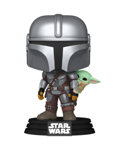 Pop! The Mandalorian with Grogu (On Back)