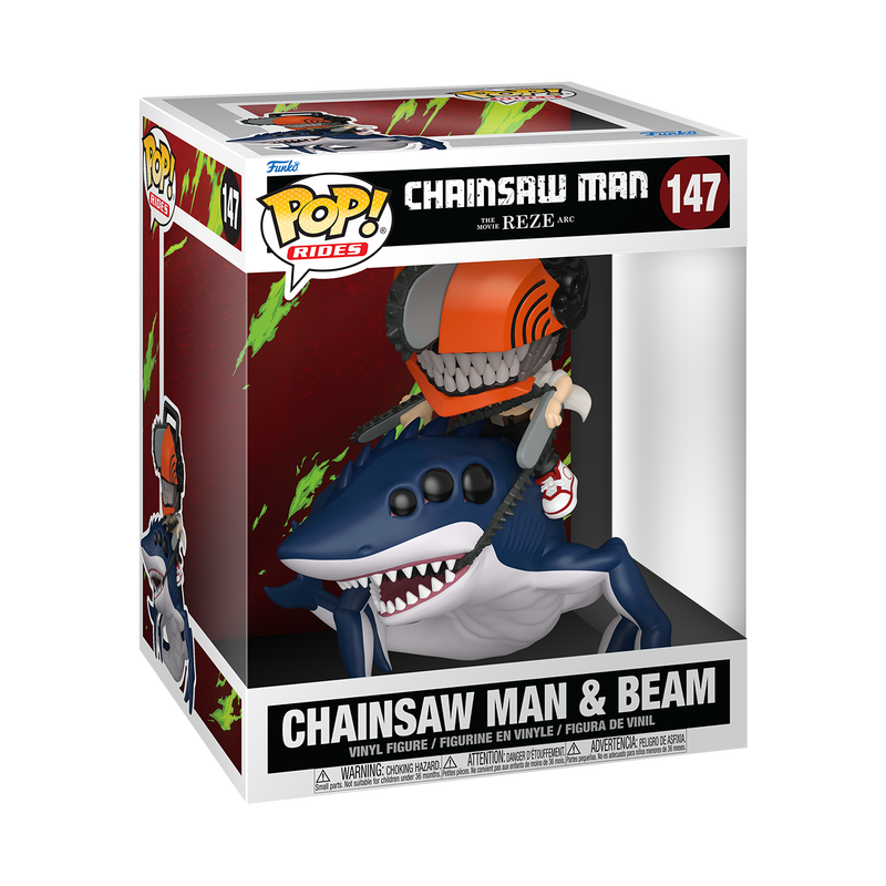 Pop! Ride Deluxe Chainsaw Man & Beam - Image 2