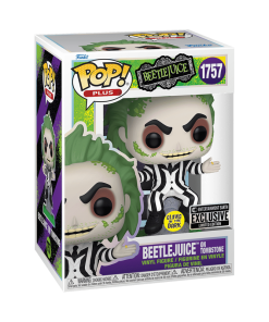 Alternative view of Pop! Plus Beetlejuice on Tombstone (Glow)
