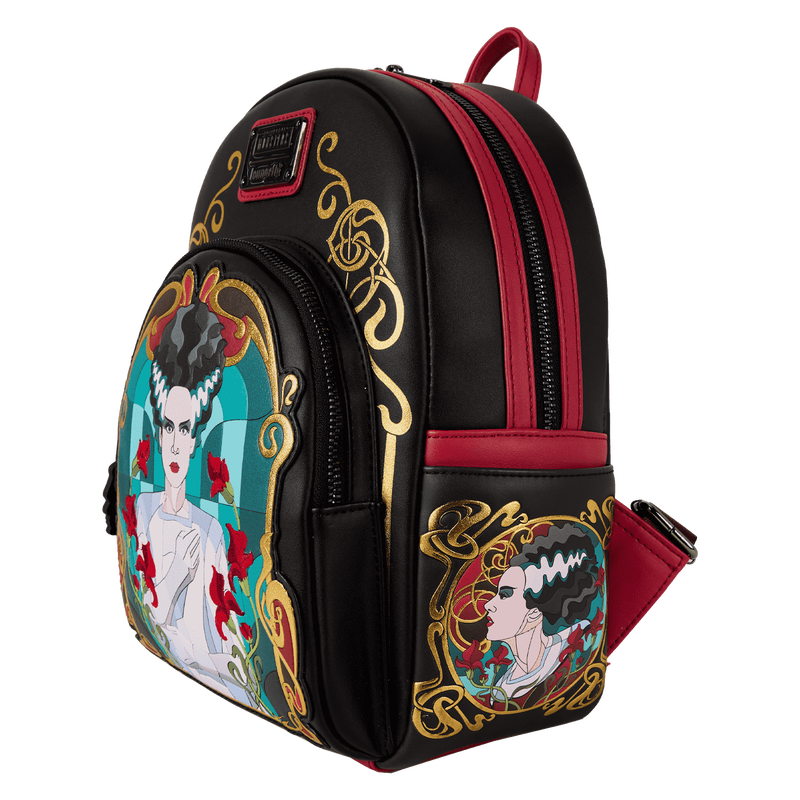 Universal Monsters The Bride Of Frankenstein Stained Glass Mini Backpack - Image 4