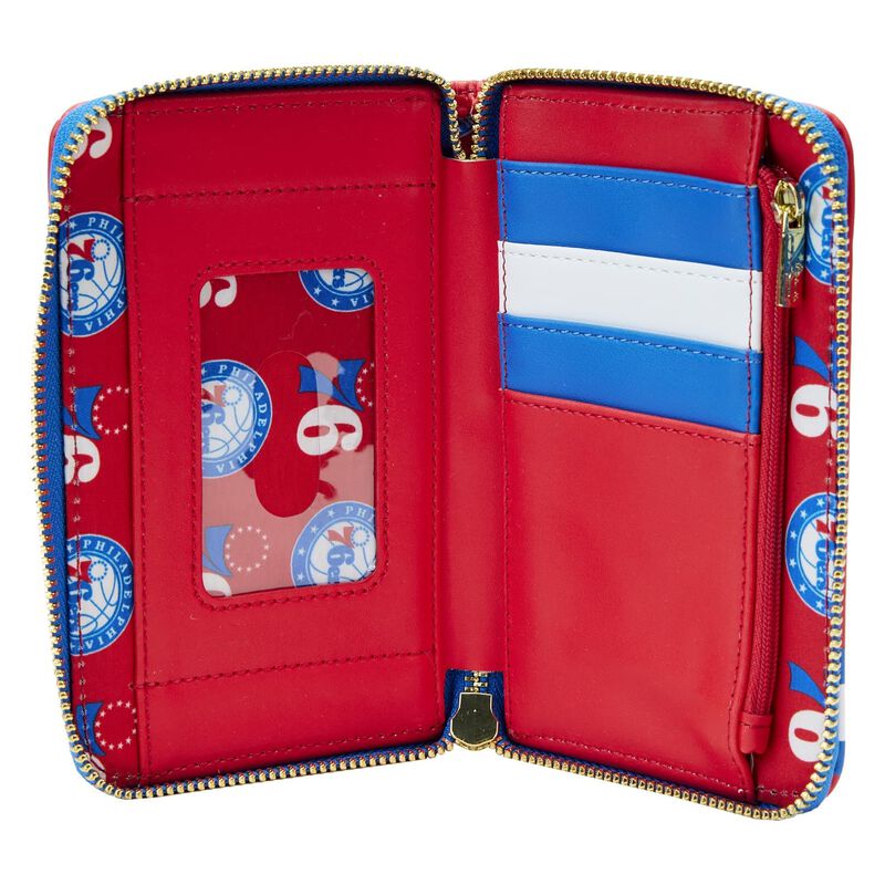 NBA Philadelphia 76ers Patch Icons Zip Around Wallet - Image 5