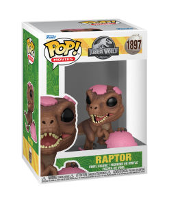 Alternative view of Pop! Raptor (Pink Egg)