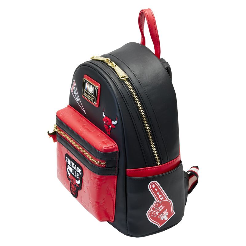 NBA Chicago Bulls Patch Icons Mini Backpack - Image 4