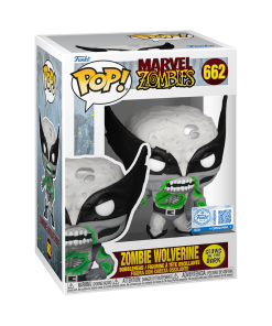 Alternative view of Pop! Zombie Wolverine (Black & White) (Glow)