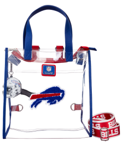 NFL Buffalo Bills Clear Convertible Backpack & Tote Crossbody Stadium Bag