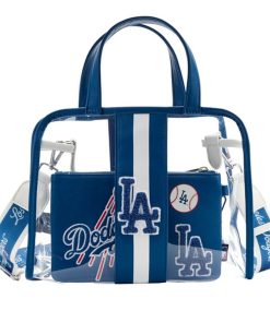 MLB LA Dodgers Clear Tote Crossbody Stadium Bag with Pouch