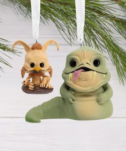 Alternative view of Jabba the Hutt & Salacious Crumb Ornament