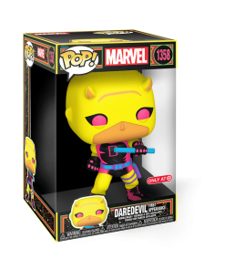 Alternative view of Pop! Jumbo Daredevil (Yellow & Red) (Black Light)