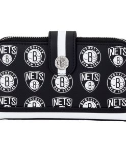NBA Brooklyn Nets Logo Zip Around Wallet