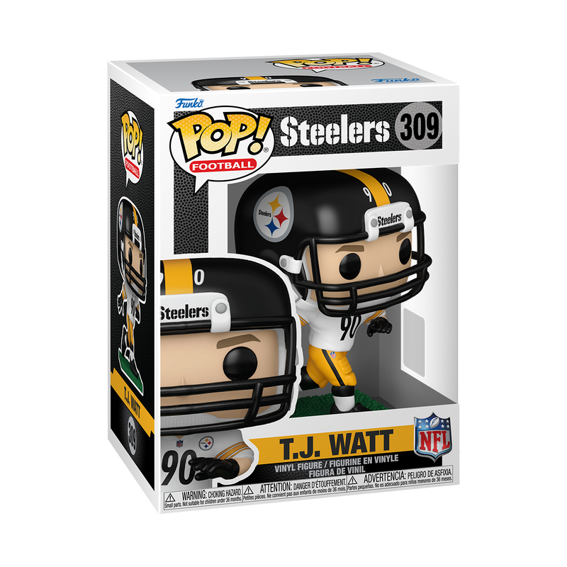 Pop! T.J. Watt (White & Yellow Uniform) - Image 2