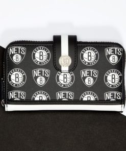 Alternative view of NBA Brooklyn Nets Logo Zip Around Wallet