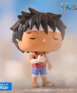 Pop! Monkey D. Luffy (Marineford Memorial) with Pop! Protector