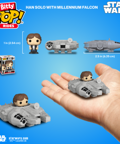 Alternative view of Bitty Pop! Rides Han Solo and The Millennium Falcon