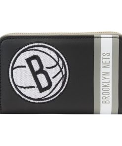 NBA Brooklyn Nets Patch Icons Zip Around Wallet