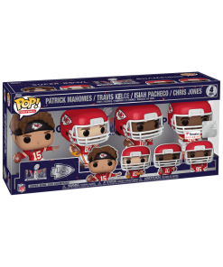 Alternative view of Pop! Kansas City Chiefs Super Bowl 2024 4-Pack