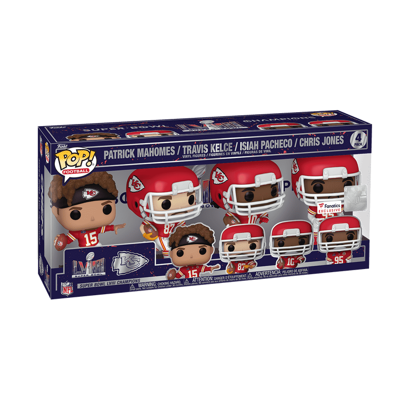 Pop! Kansas City Chiefs Super Bowl 2024 4-Pack - Image 2