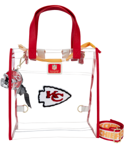 NFL Kansas City Chiefs Clear Convertible Backpack & Tote Crossbody Stadium Bag