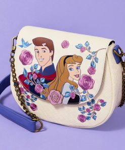 Alternative view of Sleeping Beauty Princess Aurora & Prince Phillip Floral Crossbody Bag