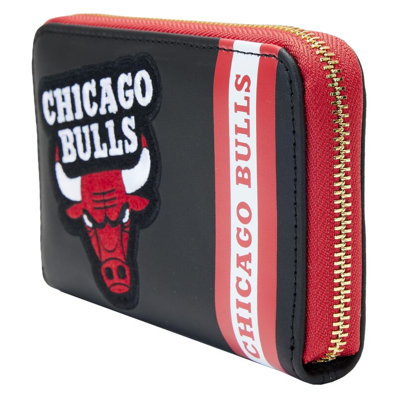 NBA Chicago Bulls Patch Icons Zip Around Wallet - Image 3