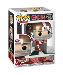 Alternative view of Pop! Nick Bosa (Running) (Red & Gold Uniform)