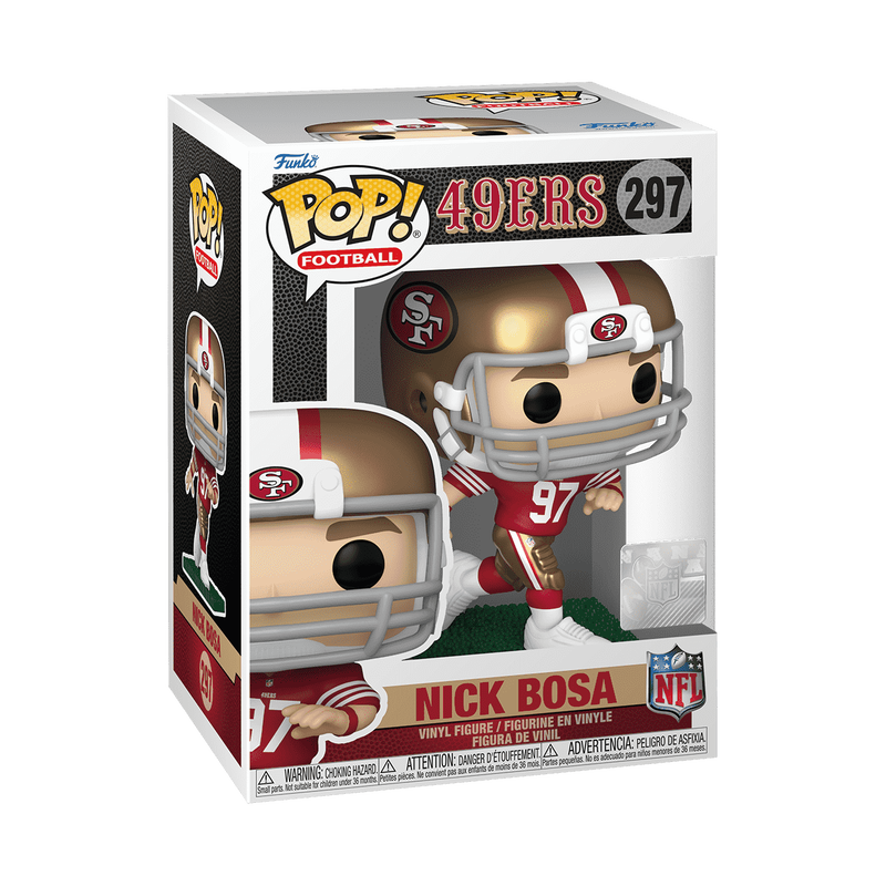 Pop! Nick Bosa (Running) (Red & Gold Uniform) - Image 2