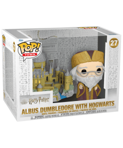 Alternative view of Pop! Town Albus Dumbledore with Hogwarts