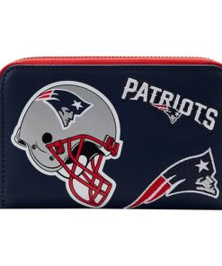 NFL New England Patriots Patches Zip Around Wallet