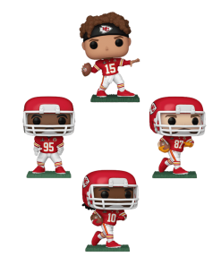 Pop! Kansas City Chiefs Super Bowl 2024 4-Pack