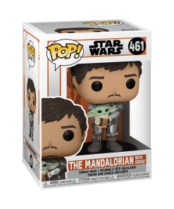 Alternative view of Pop! The Mandalorian with Grogu