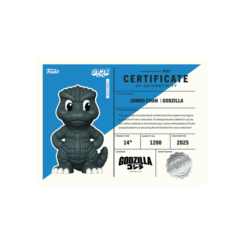 Jumbo Chan Godzilla 14'' Vinyl Collectible - Image 5